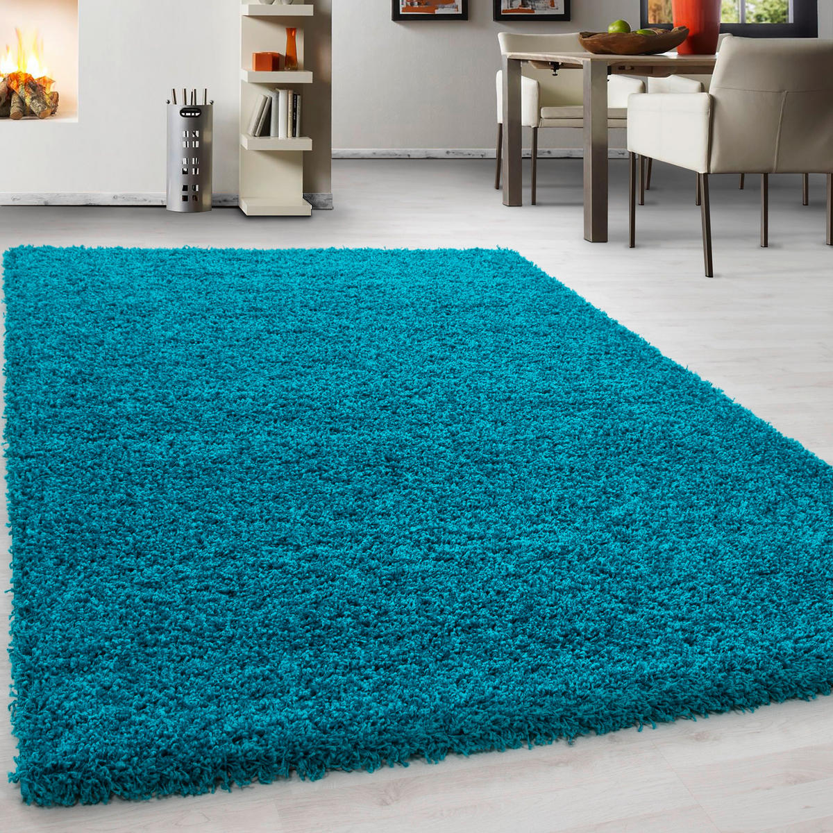 HOCHFLORTEPPICH 100/200 cm Life 1500 Türkis  - Türkis, KONVENTIONELL, Textil (100/200cm) - Novel