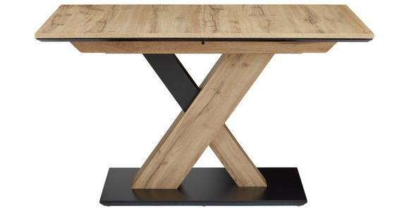 ESSTISCH in Holzwerkstoff 110(150)/70/75,5 cm - Eichefarben/Schwarz, Design, Holzwerkstoff (110(150)/70/75,5cm) - Cantus