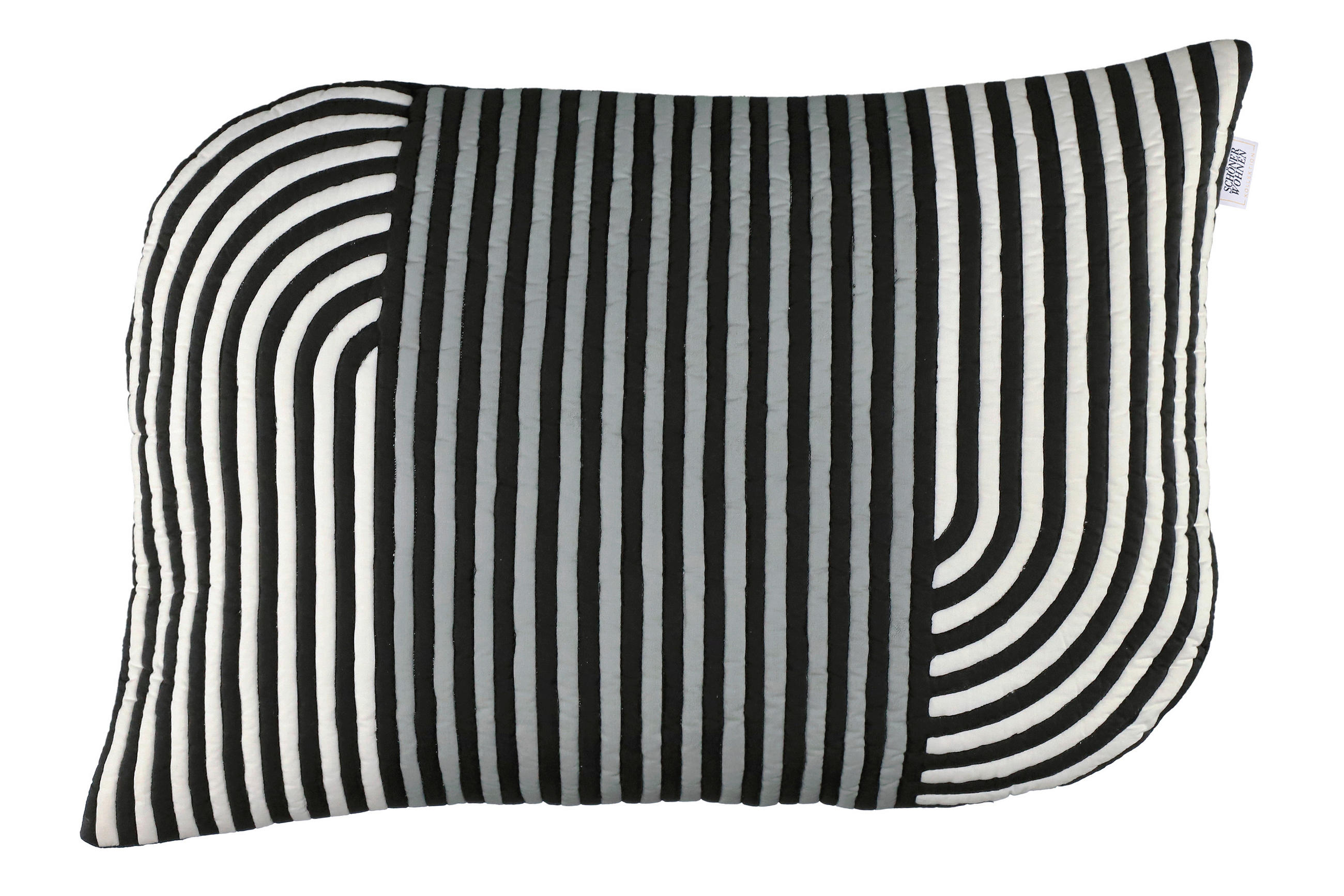 DEKORATIVNA JASTUČNICA 40/60 cm - siva/bela, Dizajnerski, tekstil (40/60cm) - Schöner Wohnen