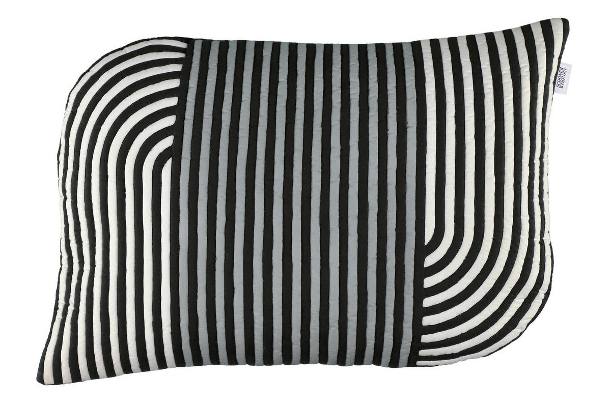 DEKORATIVNA JASTUČNICA 40/60 cm  - siva/bela, Dizajnerski, tekstil (40/60cm) - Schöner Wohnen