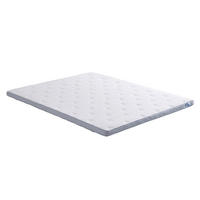 TOPPER 90/200 cm Höhe ca.  - Weiß/Grau, Basics, Textil (90/200cm) - Yatas