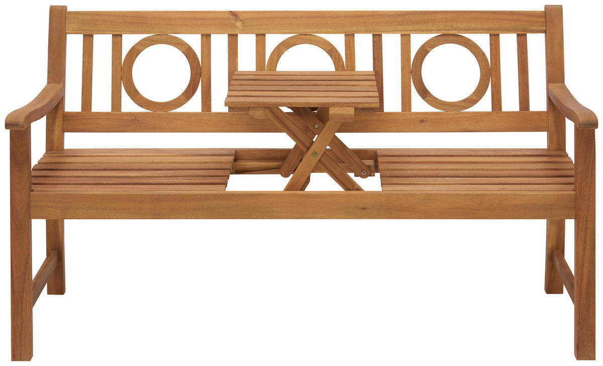 Bancă grădină & terasă in culoare lemn acacia  - culoare lemn acacia, Romantik / Landhaus, lemn (150/87/57cm) - Ambia Garden