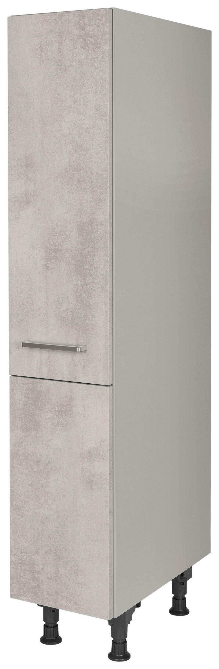 APOTHEKERSCHRANK 30/168/58 cm  in Hellgrau  - Edelstahlfarben/Hellgrau, MODERN, Holzwerkstoff/Metall (30/168/58cm) - Nobilia