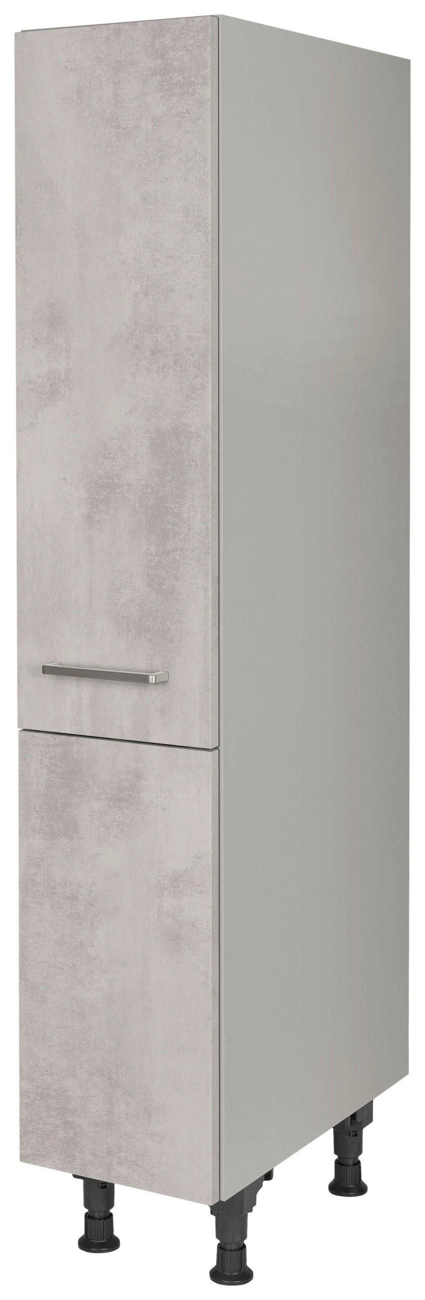 APOTHEKERSCHRANK 30/168/58 cm  in Hellgrau  - Edelstahlfarben/Hellgrau, MODERN, Holzwerkstoff/Metall (30/168/58cm) - Nobilia