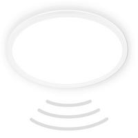 LED PLAFONJERA ZA KUPATILA - bela, Osnovno, plastika (42/3cm)