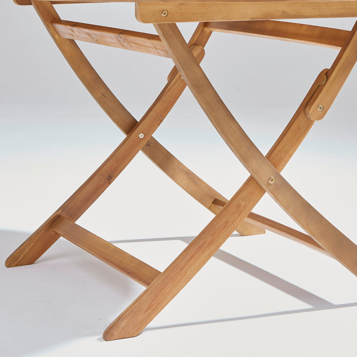 BAŠTENSKI STO  - boja akacije, Prirodno, drvo (110/74cm) - Ambia Garden