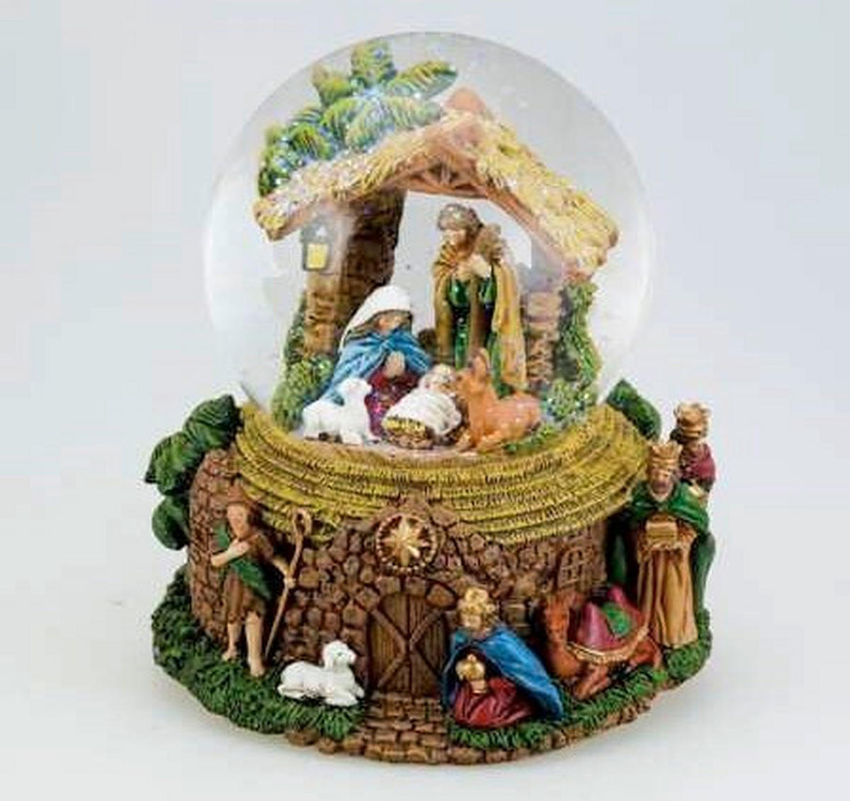 SCHNEEKUGEL - Multicolor, LIFESTYLE, Glas (15,5/18/15,5cm)