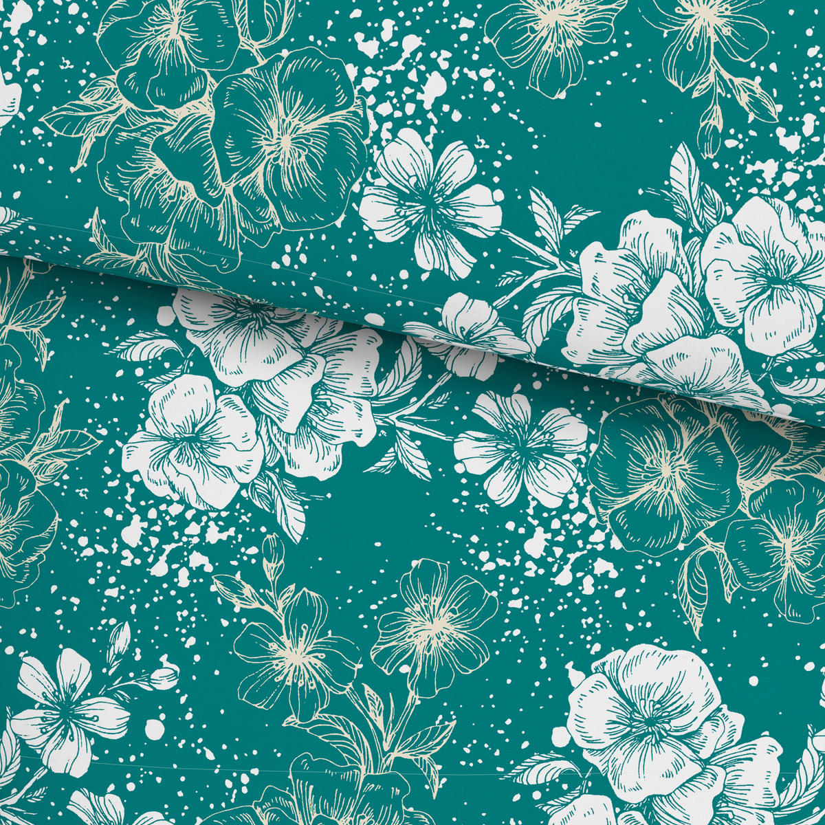 POSTEĽNÁ BIELIZEŇ, renforcé, zelená, 140/200 cm - zelená, Konventionell, textil (140/200cm) - Esposa