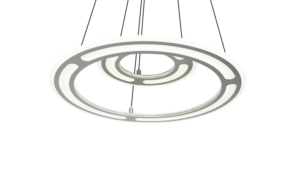 LED-HÄNGELEUCHTE 72,5/200 cm  - Nickelfarben, Design, Metall (72,5/200cm) - Trio Leuchten