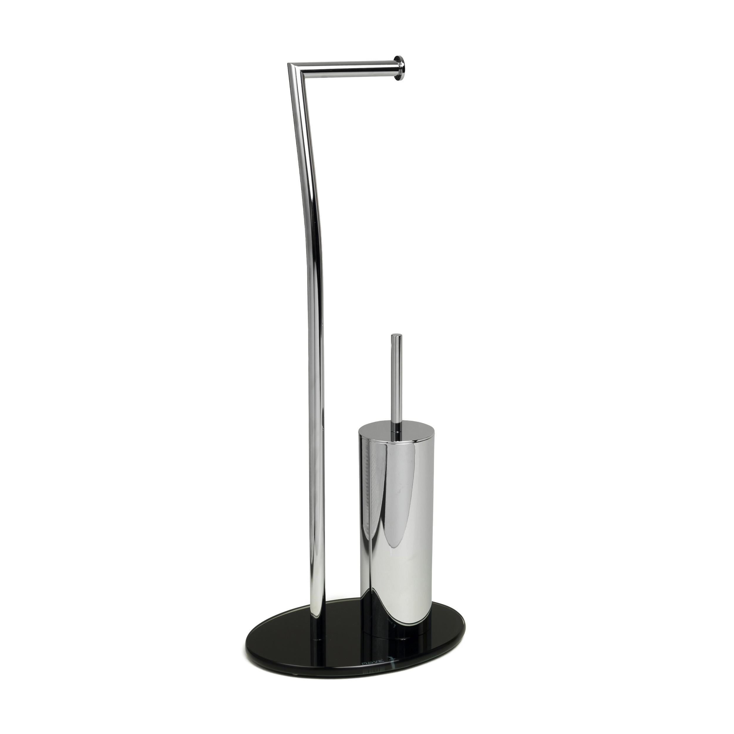 WC-BÜRSTENGARNITUR - Silberfarben, Design (28/20/71,5cm) - Moeve