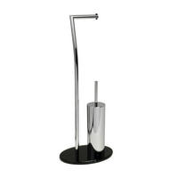 WC-BÜRSTENGARNITUR - Silberfarben, Design (28/20/71,5cm) - Moeve