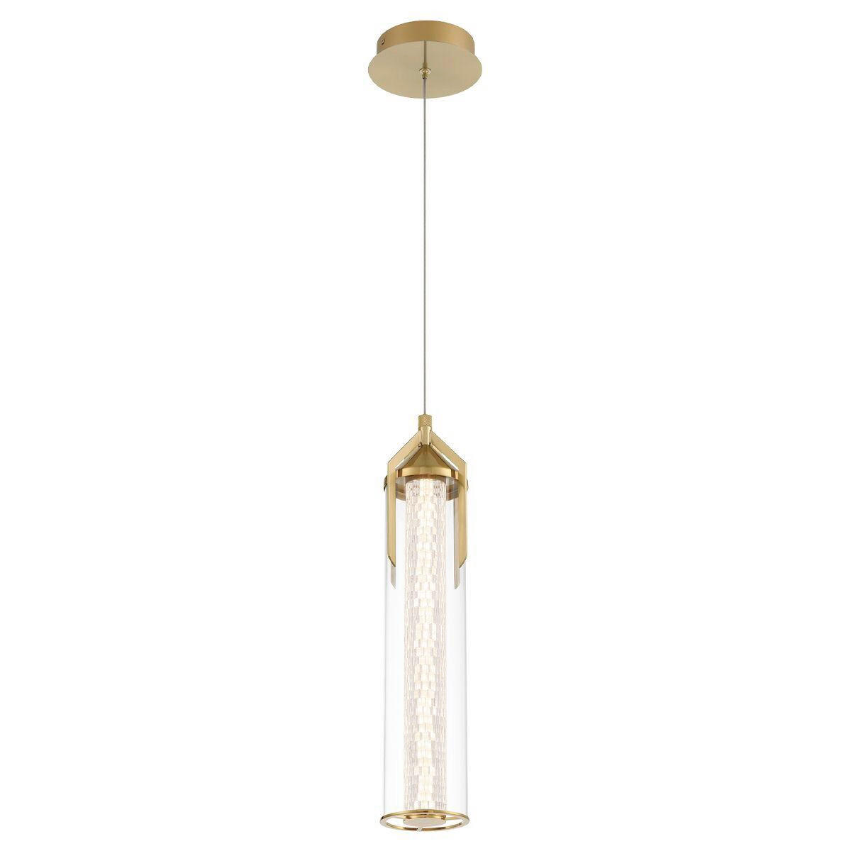 LED-HÄNGELEUCHTE 15/50,5/60 cm    - Goldfarben, Basics, Glas/Metall (15/50,5/60cm) - Elstead Lighting