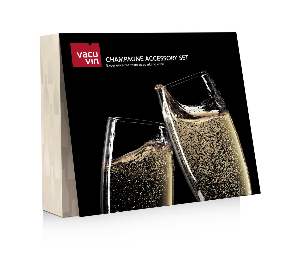 SET ZA ŠAMPANJAC - zlatna/crna, Osnovno, metal/plastika (27.2 cm/22.4/5.7cm) - Vacu Vin