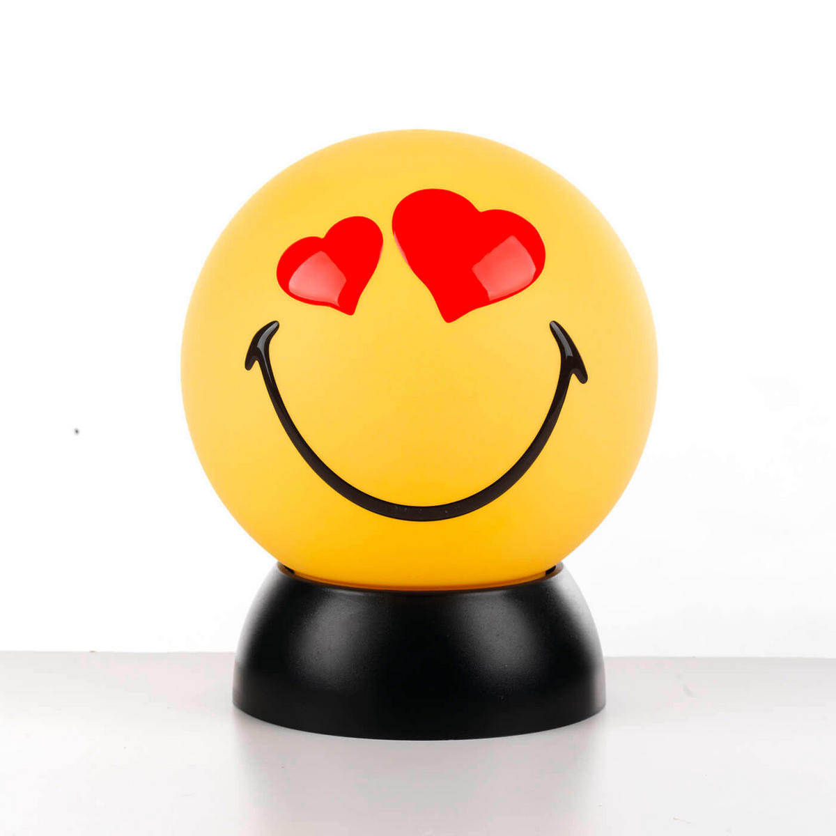 DĚTSKÁ STOLNÍ LAMPIČKA, 15/15/20 cm - černá/světle žlutá, Basics, plast (15/15/20cm)