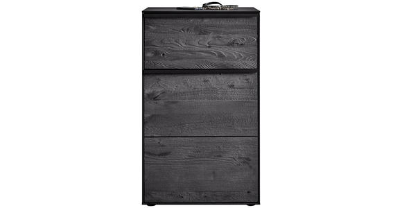 SCHUHSCHRANK 60/98/39 cm - Anthrazit/Schwarz, Design, Holz/Metall (60/98/39cm) - Johann Jakob