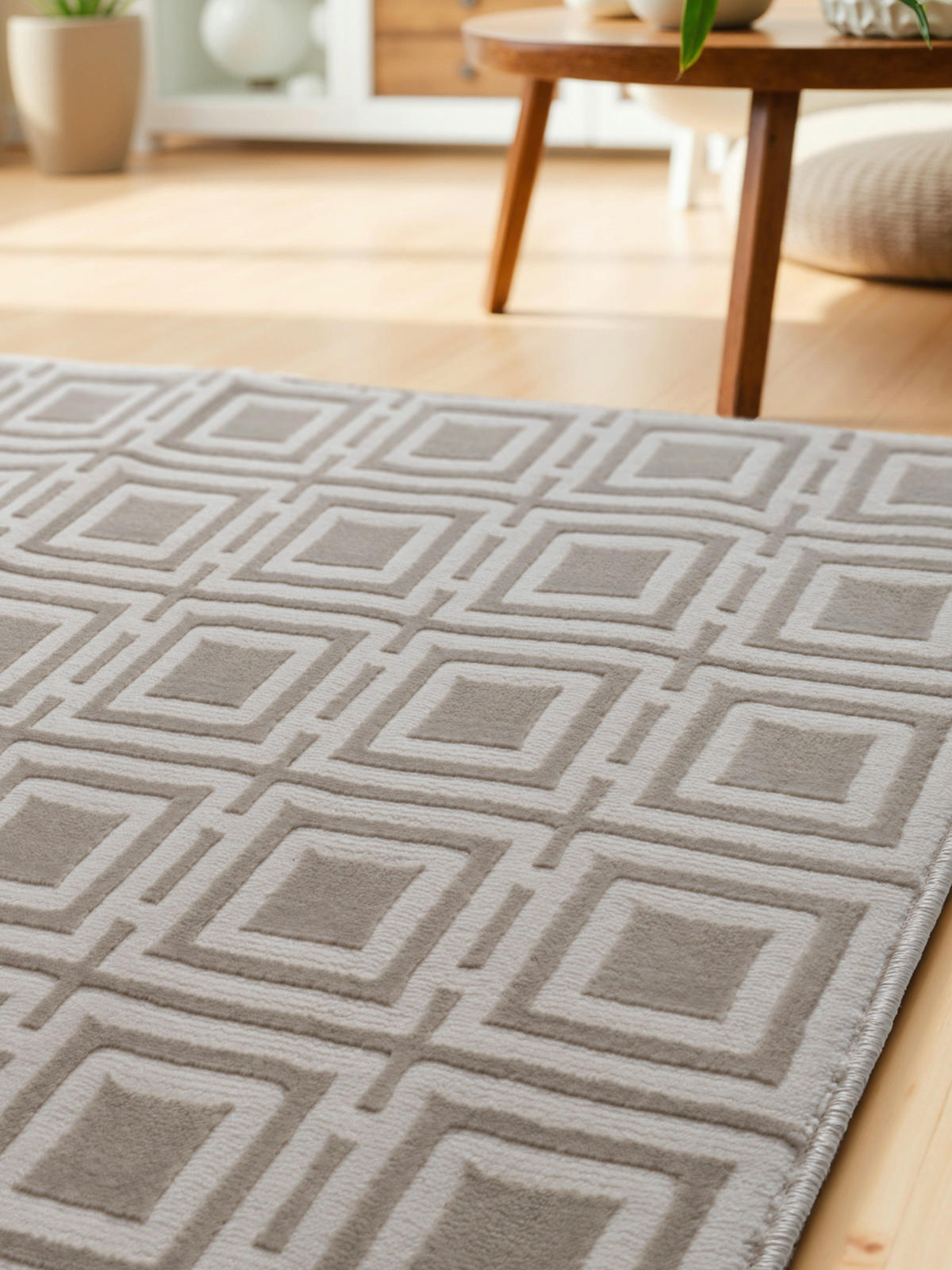 LÄUFER 80/240 cm Perles  - Creme, Design, Kunststoff (80/240cm) - Elle Decoration