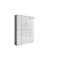 AKTENSCHRANK 172,6/227,2/33 cm  - Weiß Hochglanz/Grau, MODERN, Holzwerkstoff (172,6/227,2/33cm) - MID.YOU