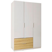 DREHTÜRENSCHRANK Eichefarben, Kaschmir  - Kaschmir/Eichefarben, Konventionell, Holzwerkstoff/Metall (122/200/58cm) - Xora