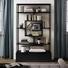 REGAL in 126/204/38 cm Schwarz - Schwarz, Design, Holz/Metall (126/204/38cm) - Lomoco REGAL in 126/204/38 cm Schwarz - Schwarz, Design, Holz/Metall (126/204/38cm) - Lomoco