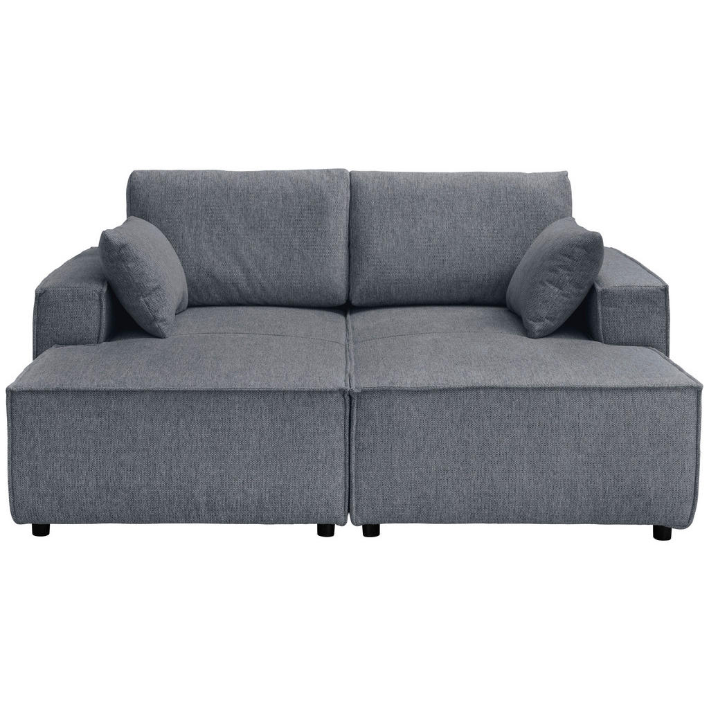 Thumbnail - Livetastic Bigsofa, Anthrazit, Textil, Uni, 4-Sitzer, Füllung: Schaumstoff, 188x86x154 cm, Made in EU, Rücken echt, Wohn...