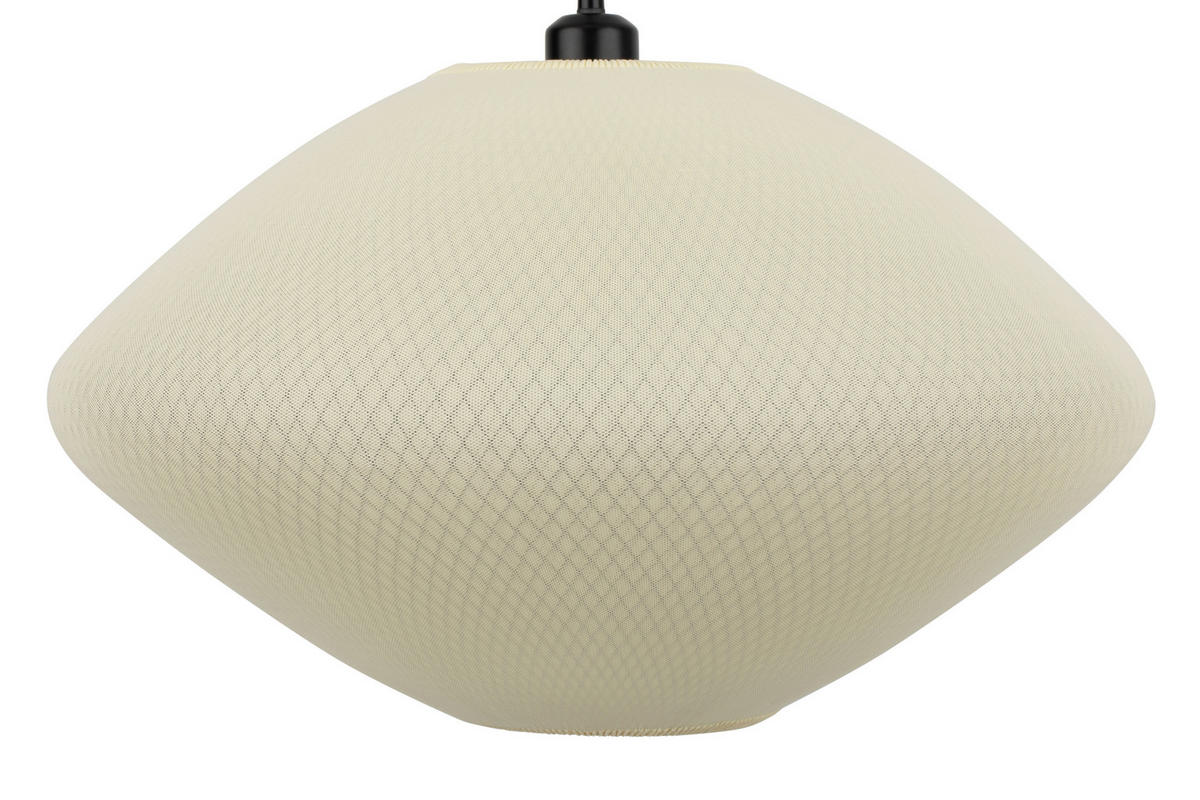 HÄNGELEUCHTE 50/120 cm   - Beige, Design, Textil/Metall (50/120cm) - Collet's Monde