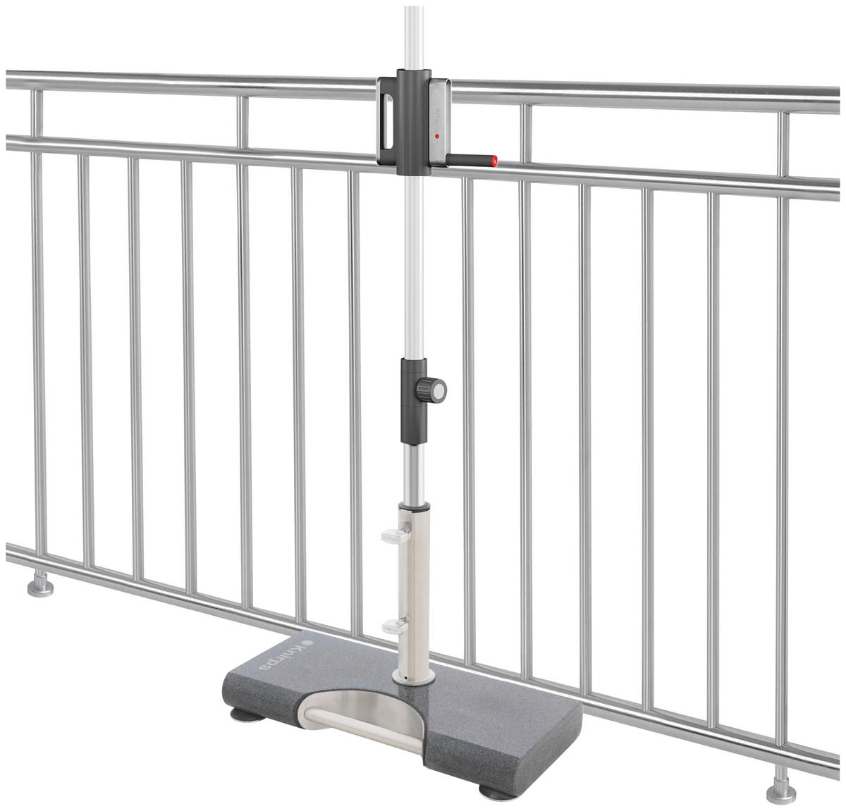 SONNENSCHIRMSTÄNDER Granit Anthrazit  - Anthrazit, Basics, Stein/Metall (55/7/26cm) - KNIRPS