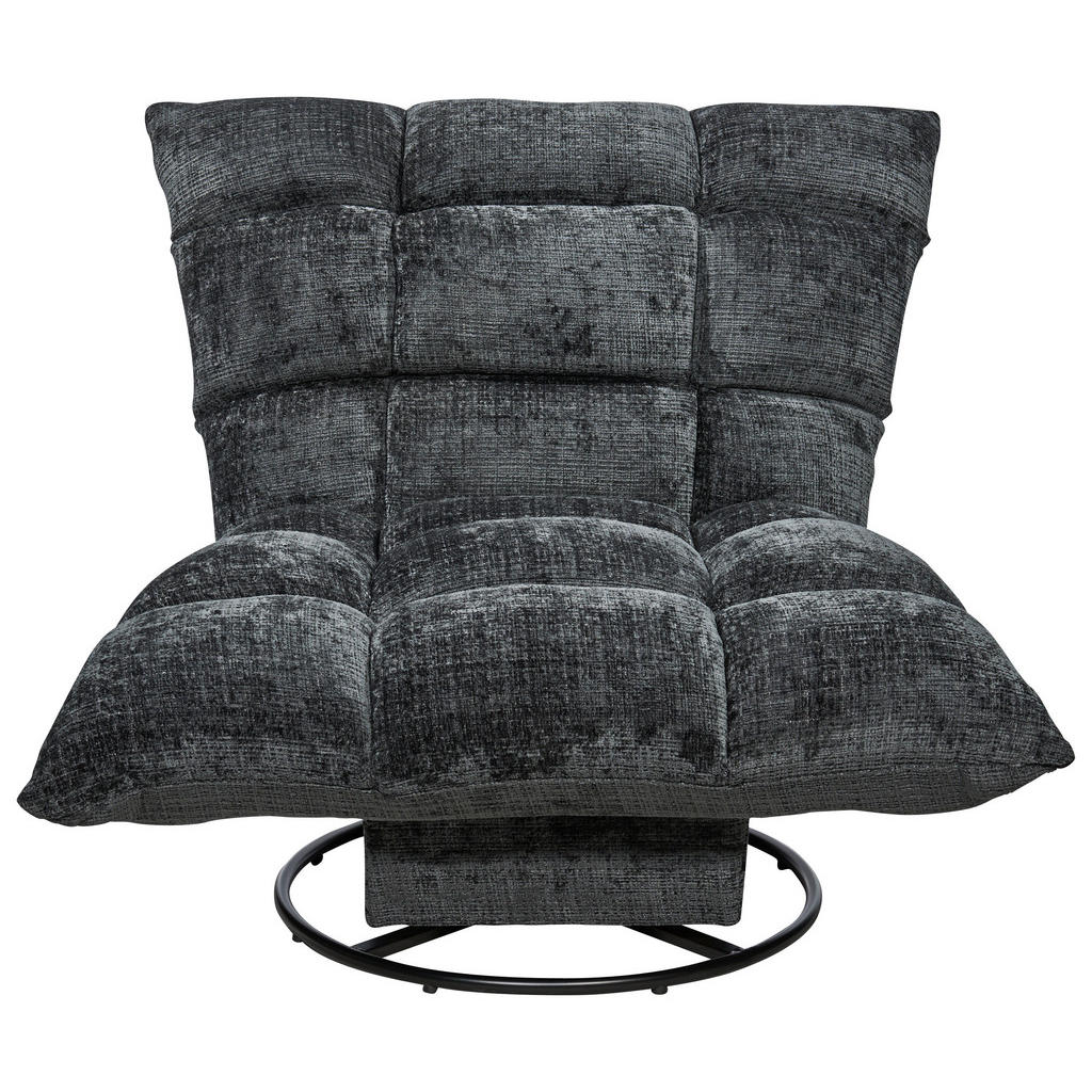 Thumbnail - Livetastic Sessel Linus, Schwarz, Textil, 100x83x94 cm, Made in EU, Sitzfläche 360° drehbar, Wohnzimmer, Sessel, Sonstig...