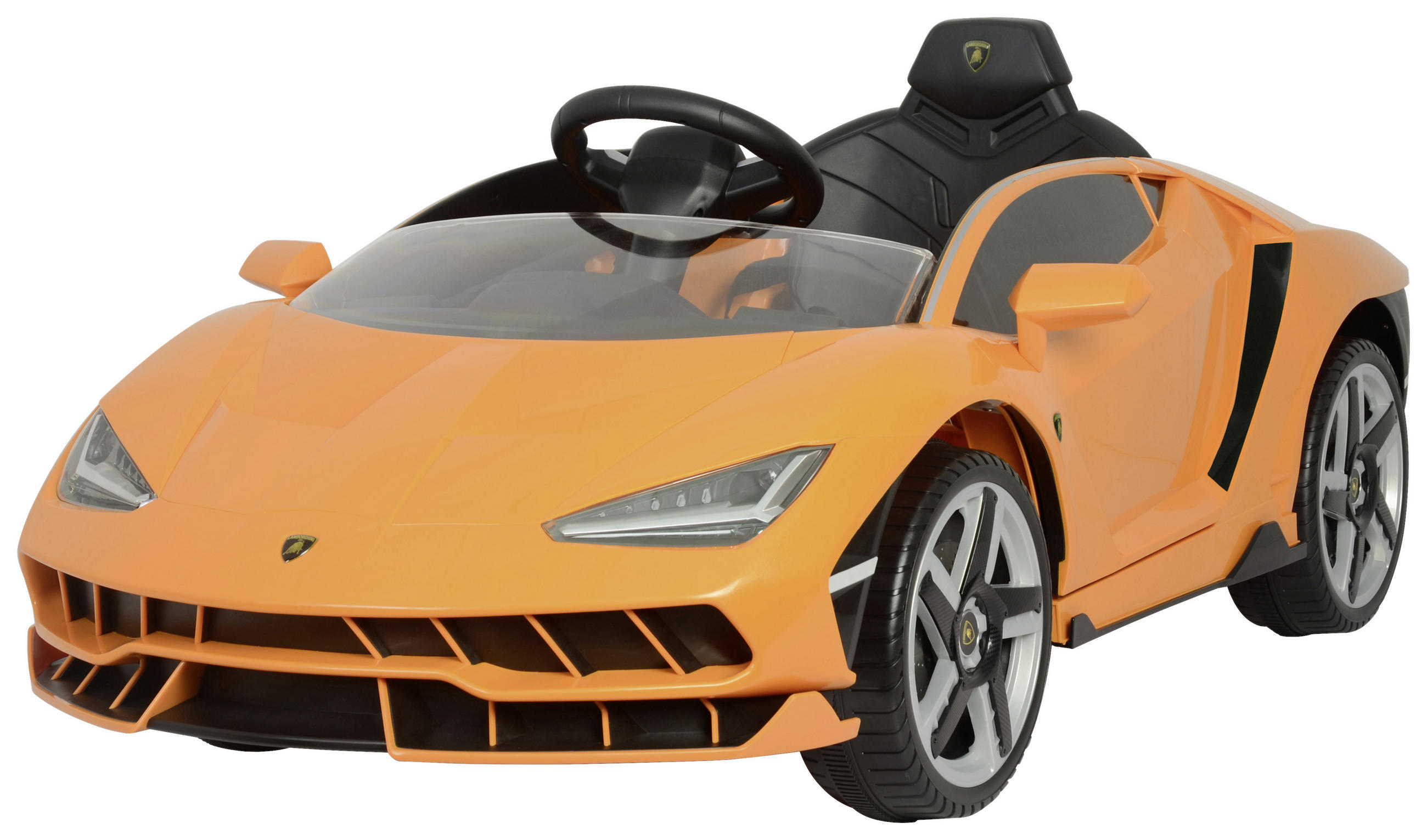 KINDER-ELEKTROAUTO ORANGE - Silberfarben/Schwarz, Basics, Kunststoff/Metall (134,7/73/49cm)