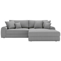 ECKSOFA LORSON Grau Struktur  - Schwarz/Grau, Design, Kunststoff/Textil (290/208cm) - Livetastic