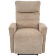 FERNSEHSESSEL  mit Webstoff Braun, Schwarz  - Schwarz/Braun, Design, Kunststoff/Textil (76/102/93cm) - Carryhome