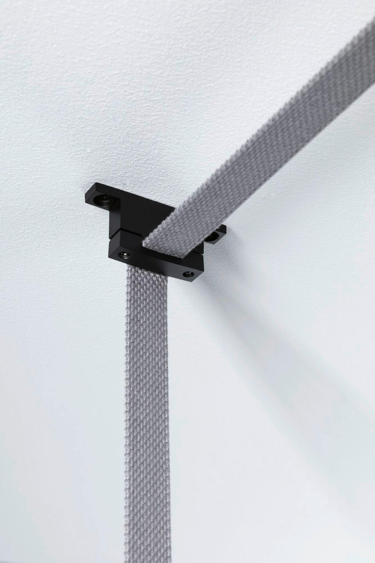 SEILSYSTEM-MONTAGESET ULine 1,2/3,0/7,2 cm   - Schwarz, Basics, Metall (1,2/3,0/7,2cm) - Paulmann