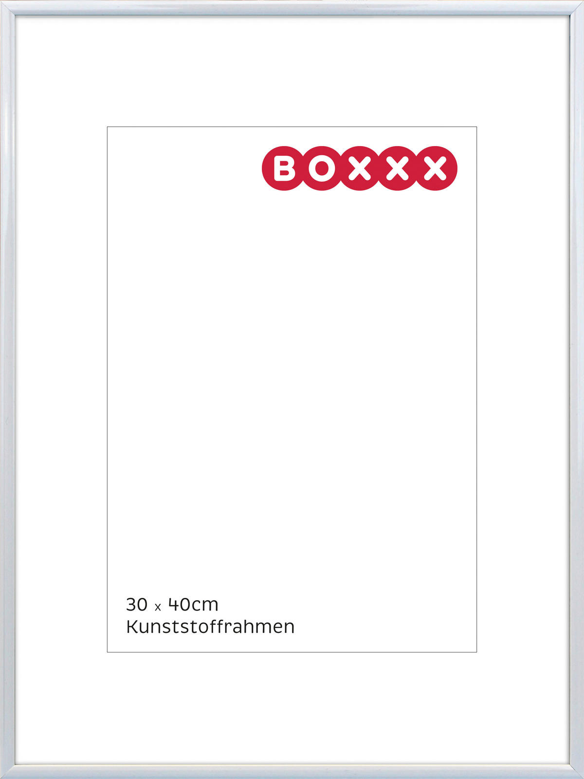 BILDERRAHMEN 31,3/41,3/1,4 cm  - Weiß, Basics, Glas/Kunststoff (31,3/41,3/1,4cm) - Boxxx