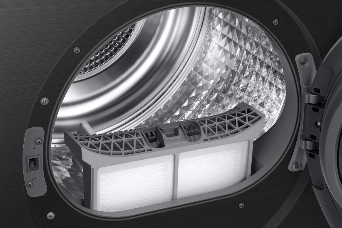 TROCKNER DV90DG6845LBU2  - Schwarz, Basics, Glas/Kunststoff (60/85/60cm) - Samsung
