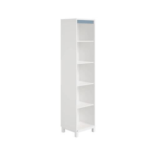 BABYREGAL Olli Standregal 5F Blau, Weiß  - Blau/Weiß, Basics, Holzwerkstoff (48,4/204,0/40,1cm) - Paidi