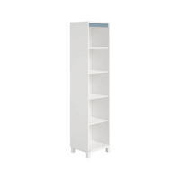 BABYREGAL Olli Standregal 5F Weiß, Blau  - Blau/Weiß, Basics, Holzwerkstoff (48,4/204,0/40,1cm) - Paidi