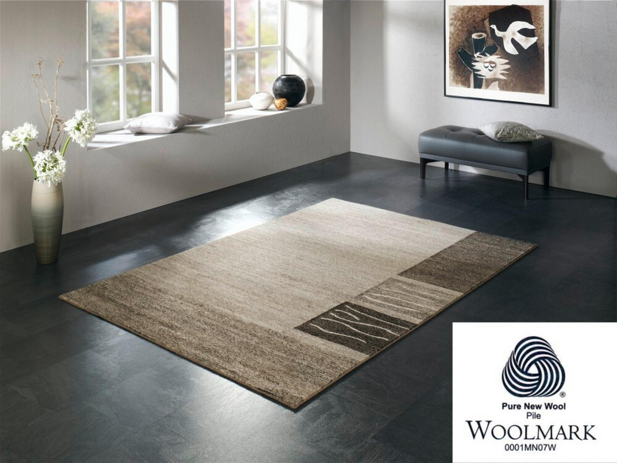 WEBTEPPICH 65/130 cm Natura Wool Corner Naturfarben  - Naturfarben, KONVENTIONELL, Textil (65/130cm) - Novel