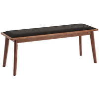 SITZBANK 38/47.5/120 cm Walnussfarben Kautschukholz, Nussbaum furniert, massiv  - Walnussfarben, LIFESTYLE, Holz (38/47.5/120cm) - Livetastic