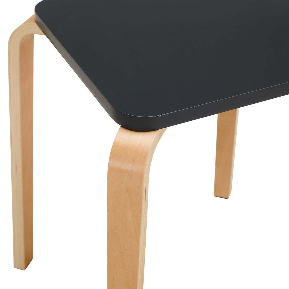 STAPELHOCKER Anthrazit, Naturfarben  - Anthrazit/Naturfarben, Basics, Holz (33/45/33cm) - Boxxx