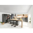 EINBAUKÜCHE   - Eichefarben/Grau, Design, Holzwerkstoff - Dieter Knoll