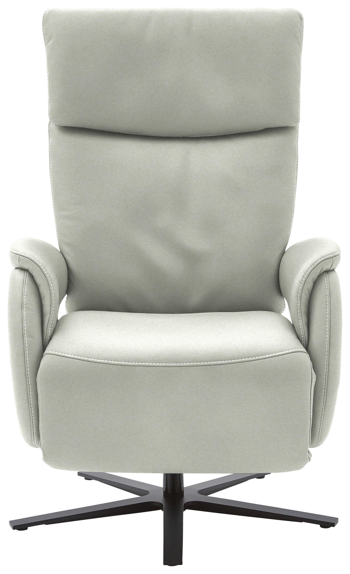 RELAXSESSEL in Textil Hellgrau  - Hellgrau/Schwarz, Design, Textil/Metall (70/117/85cm) - Dieter Knoll