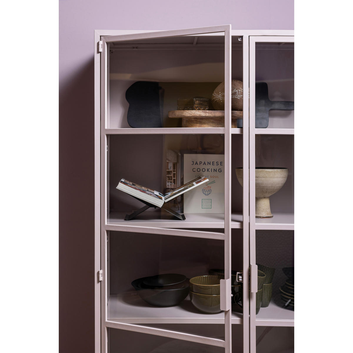 VITRINE  in Pink  - Pink, Design, Glas/Metall (110/189/43cm) - Livetastic