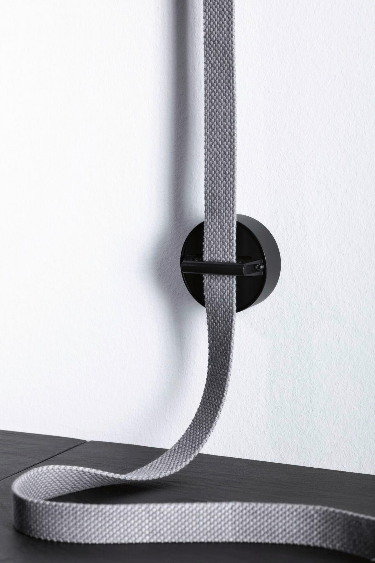 SEILSYSTEM-MONTAGESET ULine 6,0/3,5 cm   - Schwarz, Basics, Kunststoff/Metall (6,0/3,5cm) - Paulmann