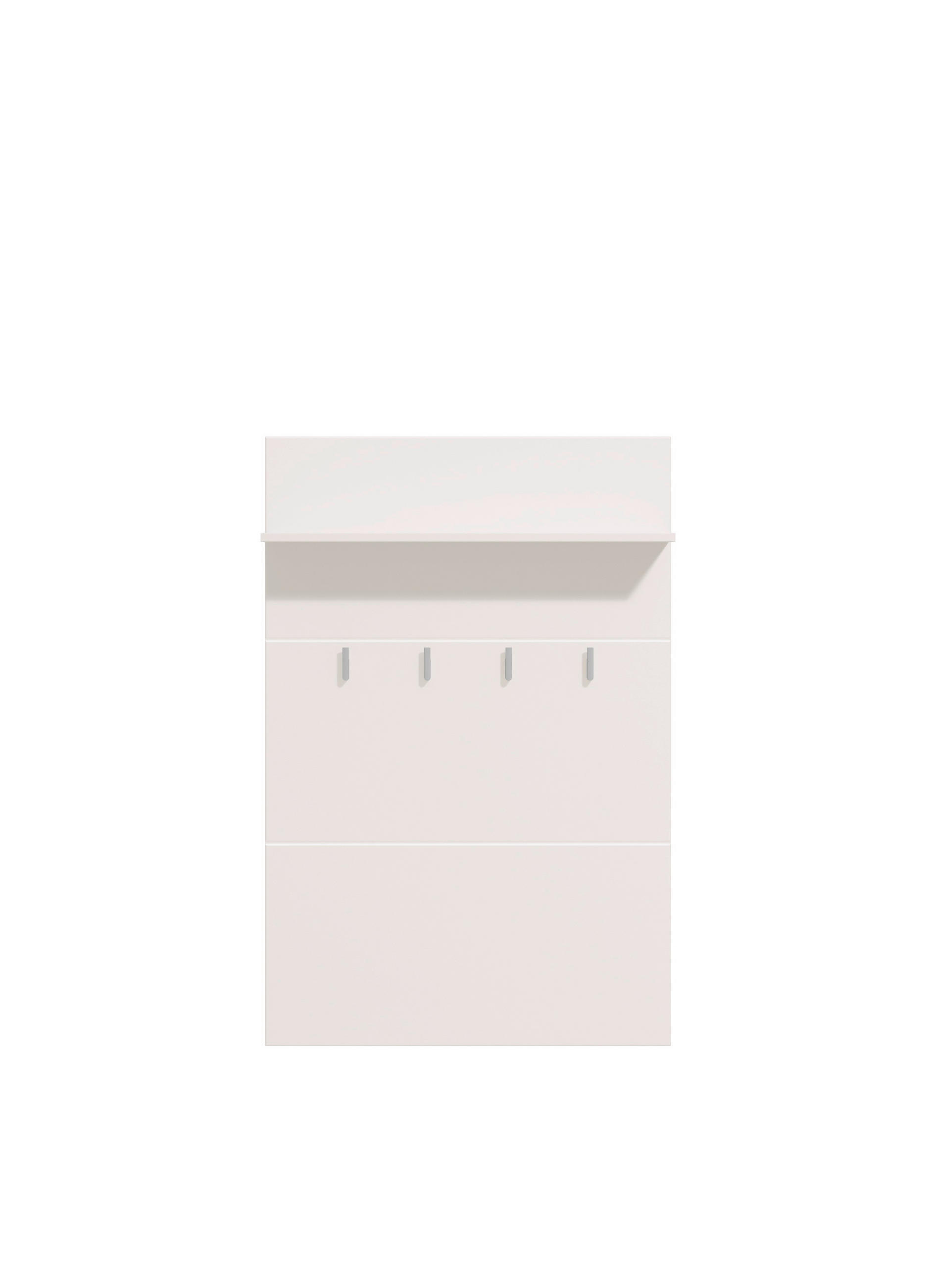 ELŐSZOBAPANEL 76/114/20 cm  - magasfényű fehér, Basics (76/114/20cm) - Xora