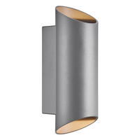 AUßENWANDLEUCHTE 7,7/9,5/23,5 cm   - Anthrazit/Zinkfarben, Design, Metall (7,7/9,5/23,5cm) - Nordlux