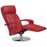 RELAXSESSEL Echtleder - Chromfarben/Rot, KONVENTIONELL, Leder/Metall (70/116/91-176cm) - ERPO