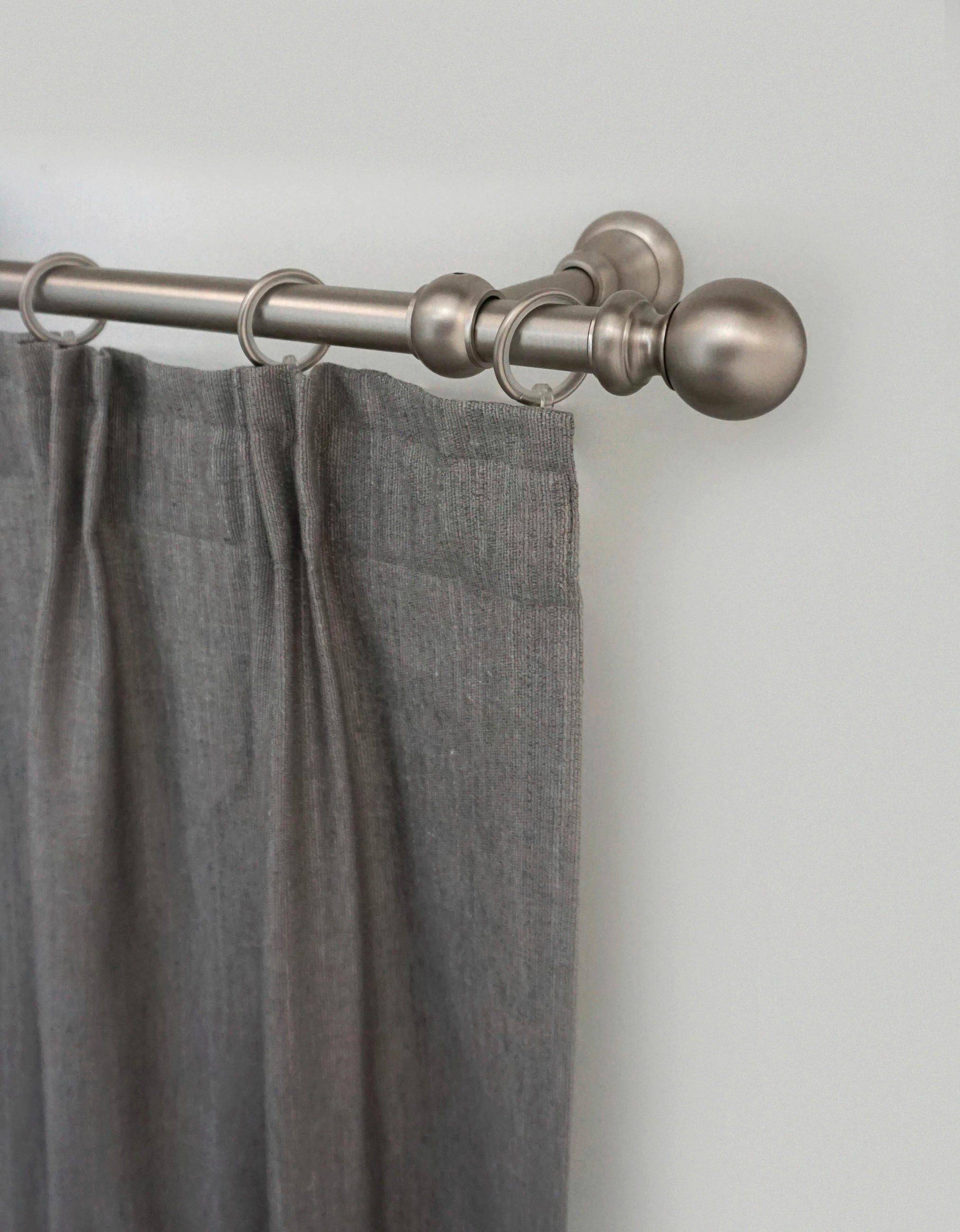 VORHANGSTANGE 440 cm  - Nickelfarben, KONVENTIONELL, Metall (440cm)