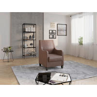 SESSEL in Mikrofaser Haselnussfarben  - Wengefarben/Haselnussfarben, KONVENTIONELL, Holz/Textil (70/93/75cm) - Sit & More