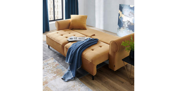 BIGSOFA in Samt Dunkelgrün  - Dunkelgrün/Schwarz, Design, Holz/Textil (248/96/95cm) - Carryhome