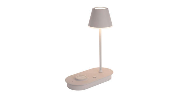 LED-TISCHLEUCHTE 25/12/33 cm - Grau, Design, Kunststoff/Metall (25/12/33cm) - Novel