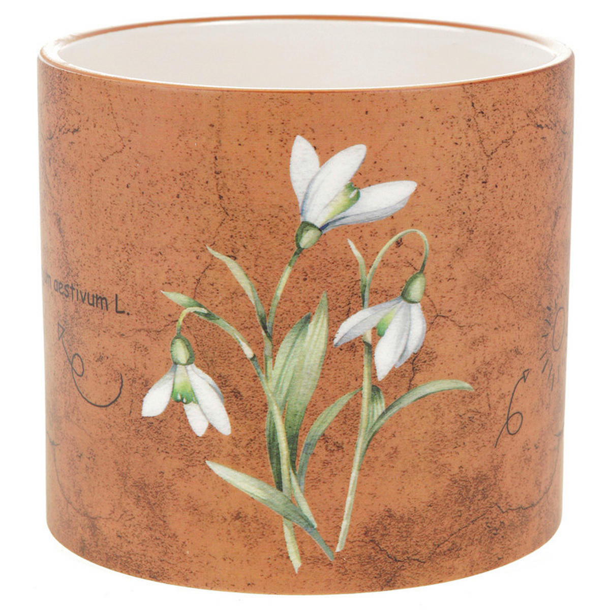 OBAL NA KVETINÁČ keramika, 12/14/14 cm - hnedá, Lifestyle, keramika (12/14/14cm)